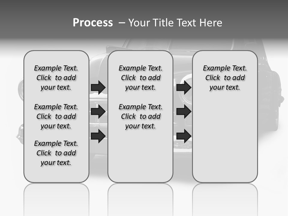 Cabriolet Front Restoring PowerPoint Template