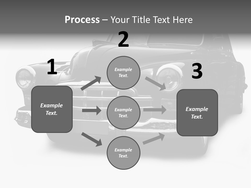 Cabriolet Front Restoring PowerPoint Template