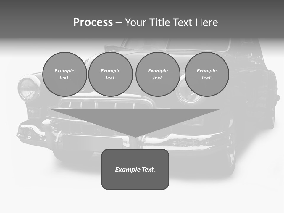 Cabriolet Front Restoring PowerPoint Template