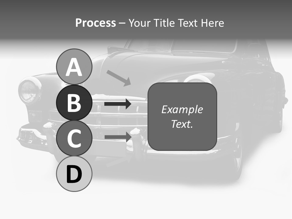 Cabriolet Front Restoring PowerPoint Template