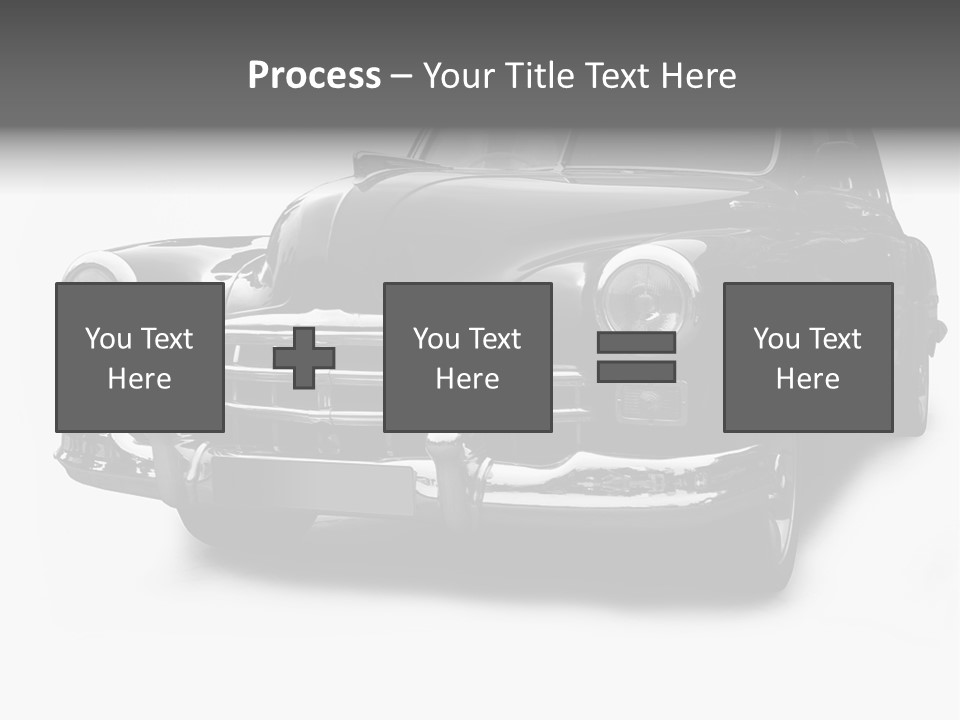 Cabriolet Front Restoring PowerPoint Template