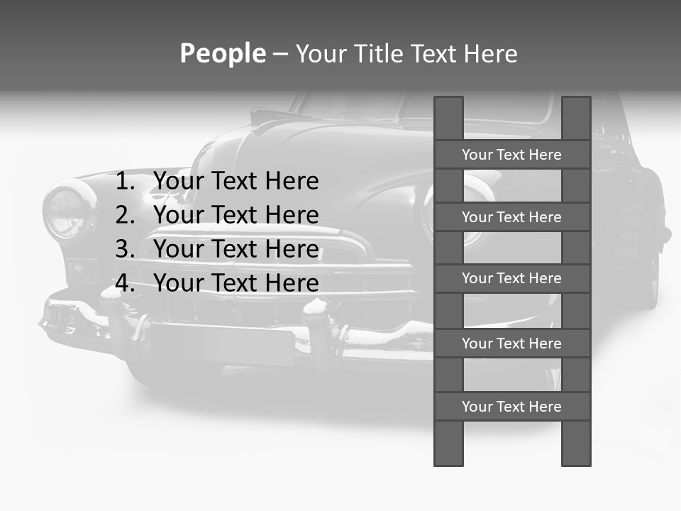 Cabriolet Front Restoring PowerPoint Template