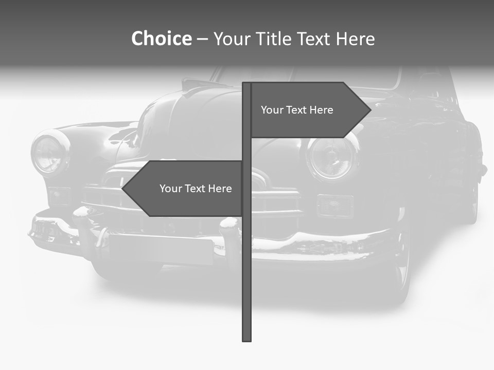 Cabriolet Front Restoring PowerPoint Template