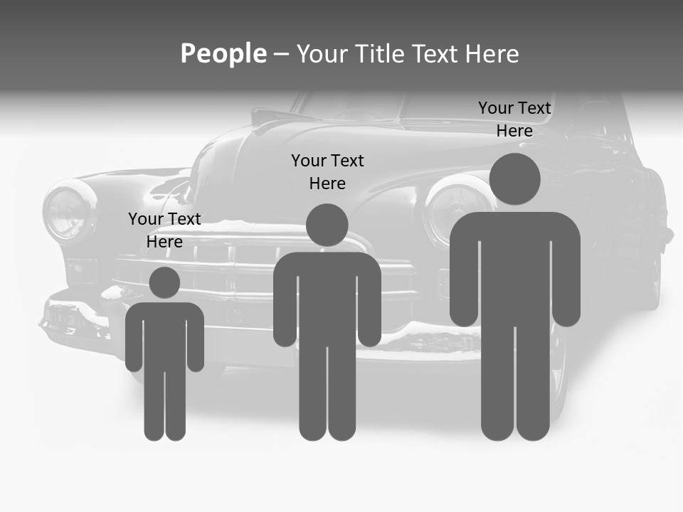 Cabriolet Front Restoring PowerPoint Template