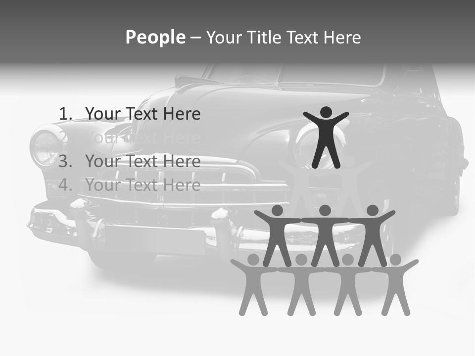 Cabriolet Front Restoring PowerPoint Template