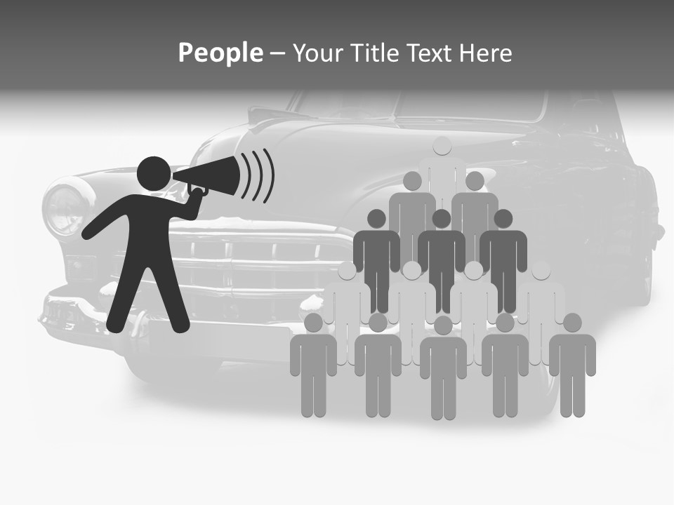 Cabriolet Front Restoring PowerPoint Template