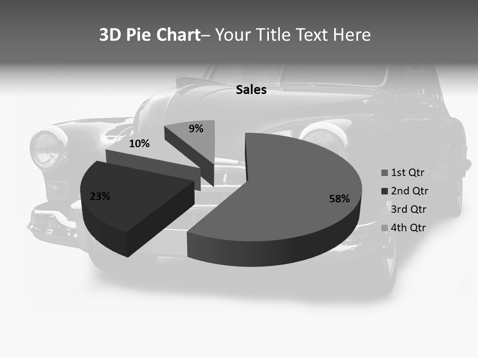 Cabriolet Front Restoring PowerPoint Template