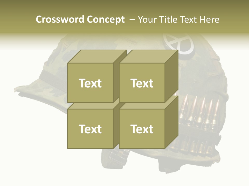 Peace White Tatty PowerPoint Template