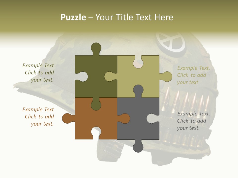 Peace White Tatty PowerPoint Template