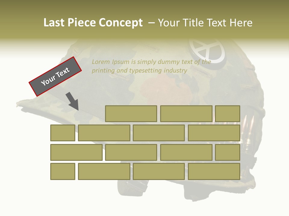 Peace White Tatty PowerPoint Template