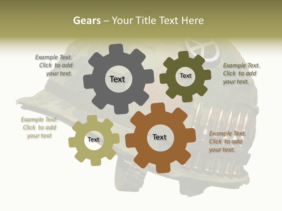 Peace White Tatty PowerPoint Template