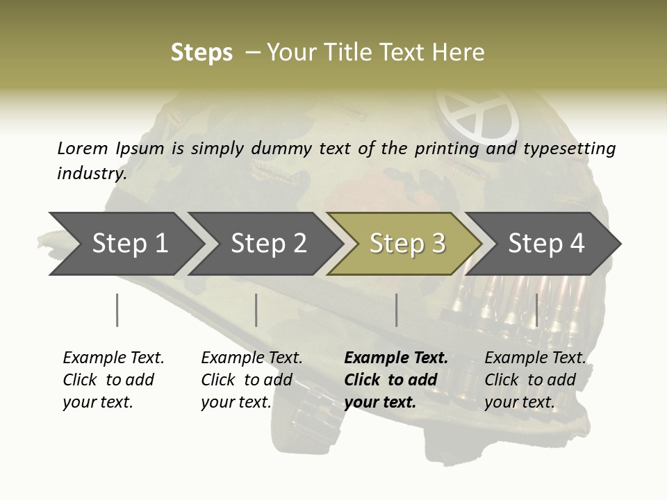 Peace White Tatty PowerPoint Template