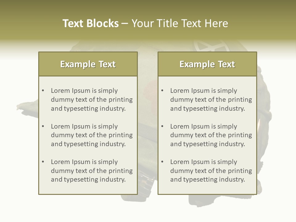 Peace White Tatty PowerPoint Template