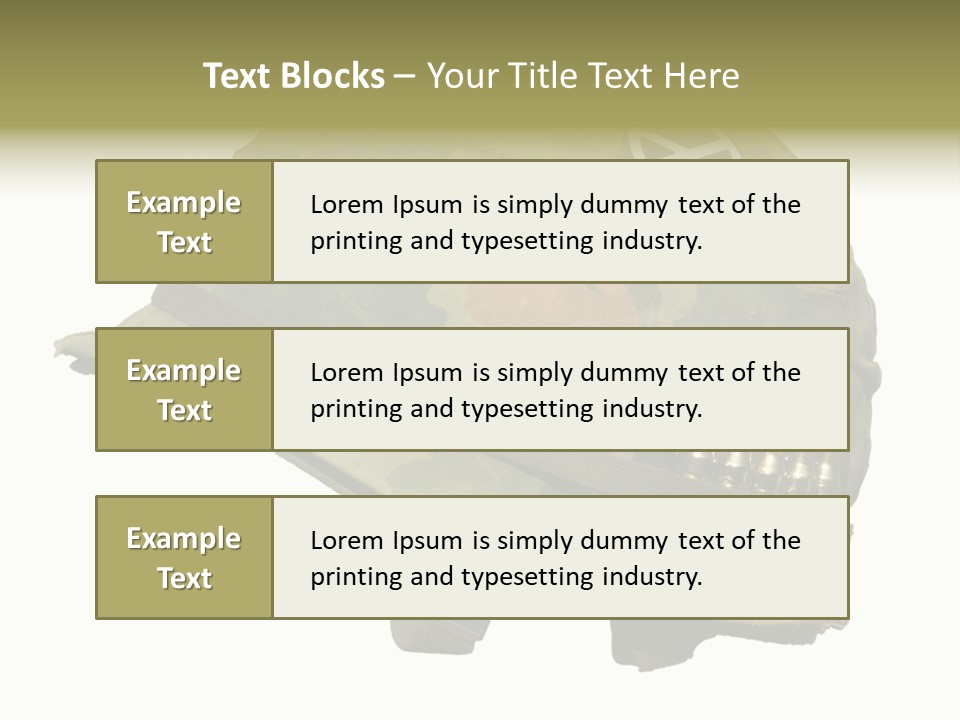 Peace White Tatty PowerPoint Template