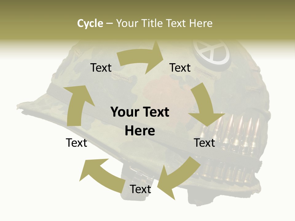 Peace White Tatty PowerPoint Template