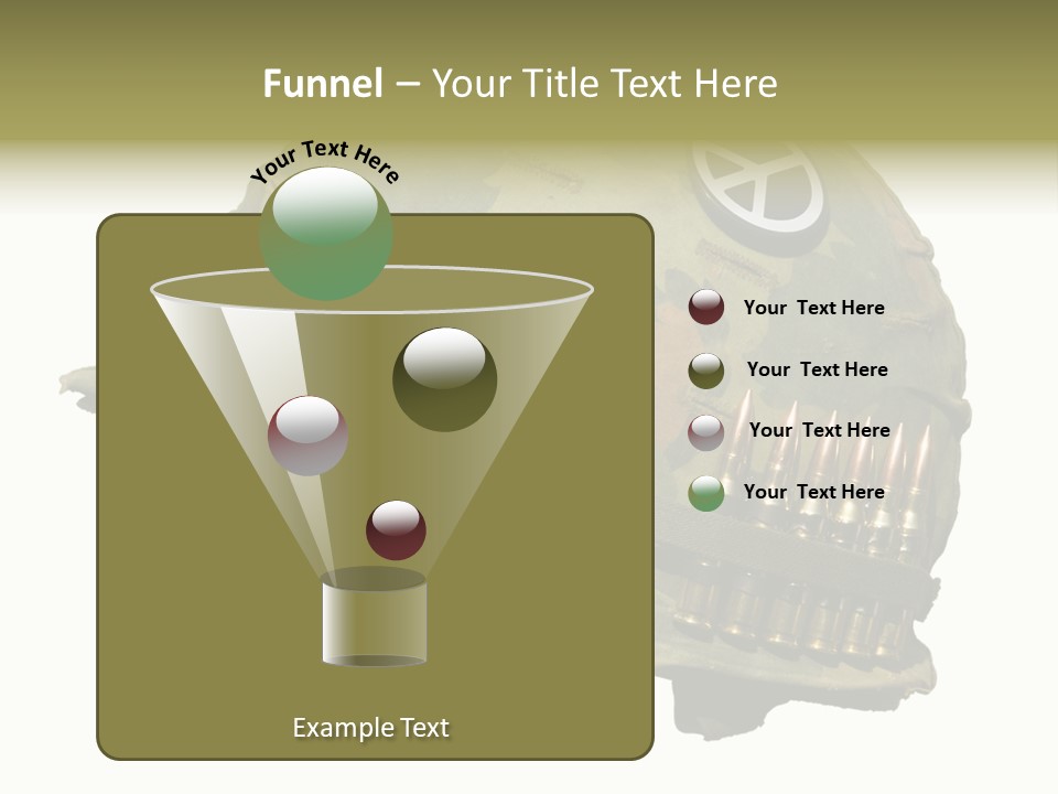 Peace White Tatty PowerPoint Template