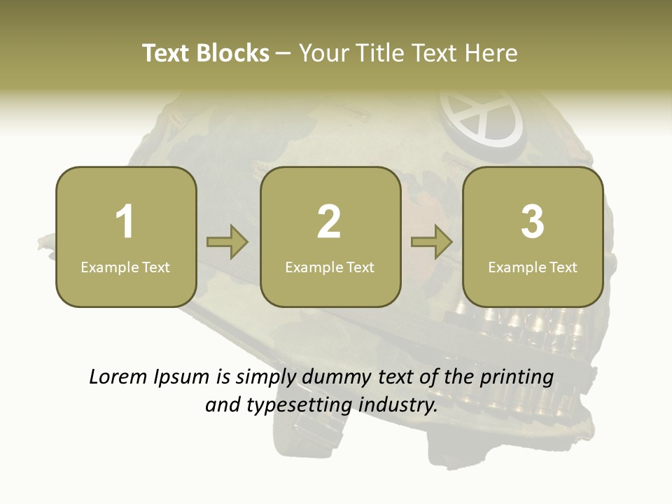 Peace White Tatty PowerPoint Template