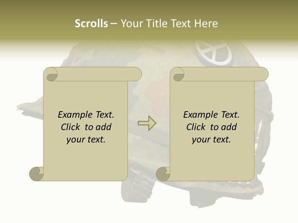 Peace White Tatty PowerPoint Template