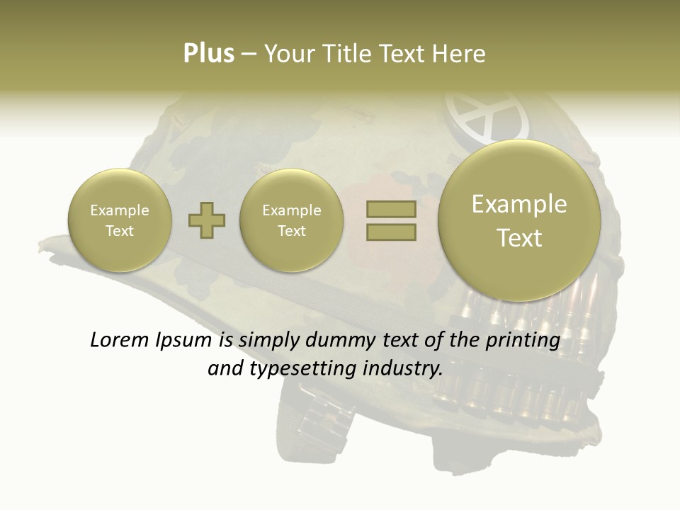 Peace White Tatty PowerPoint Template