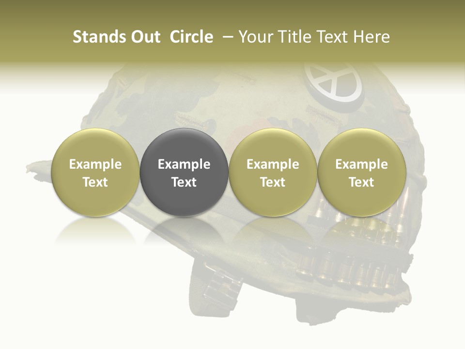 Peace White Tatty PowerPoint Template