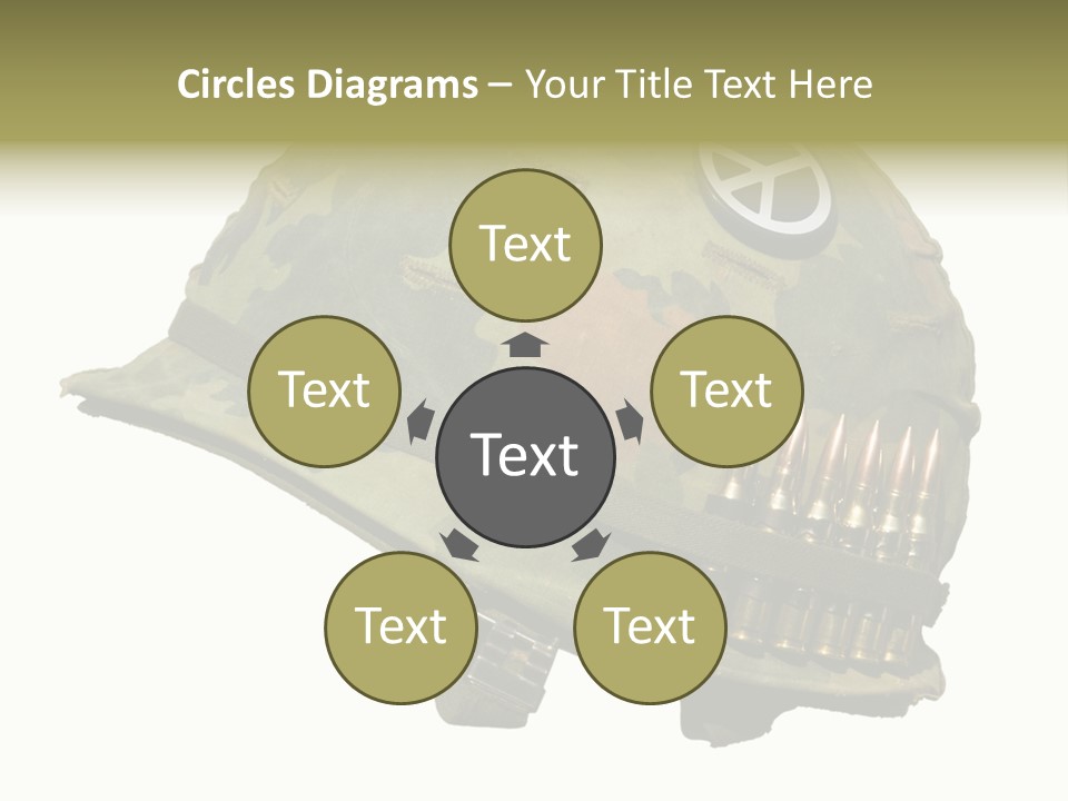 Peace White Tatty PowerPoint Template