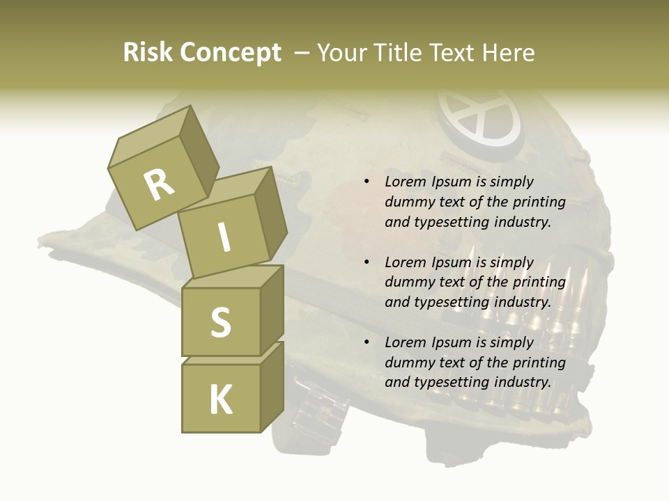 Peace White Tatty PowerPoint Template