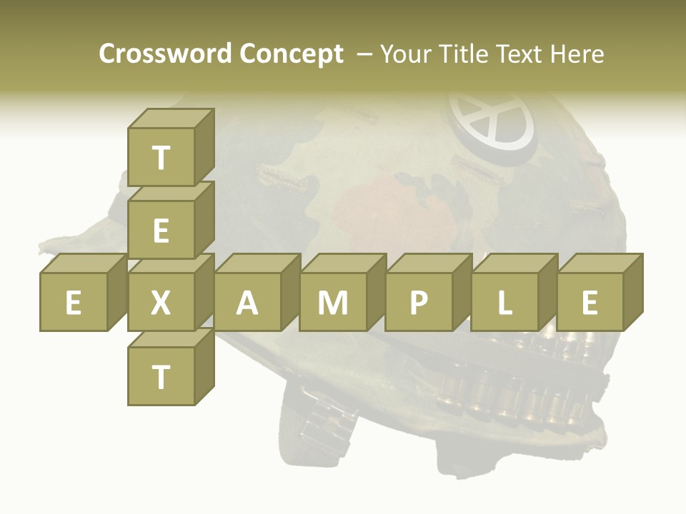 Peace White Tatty PowerPoint Template