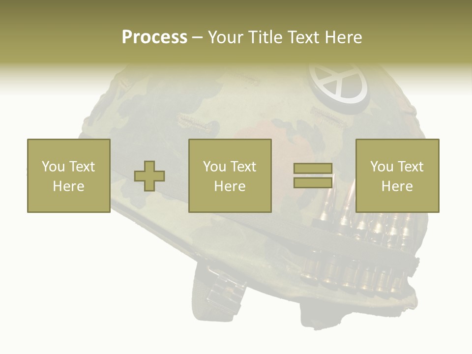 Peace White Tatty PowerPoint Template