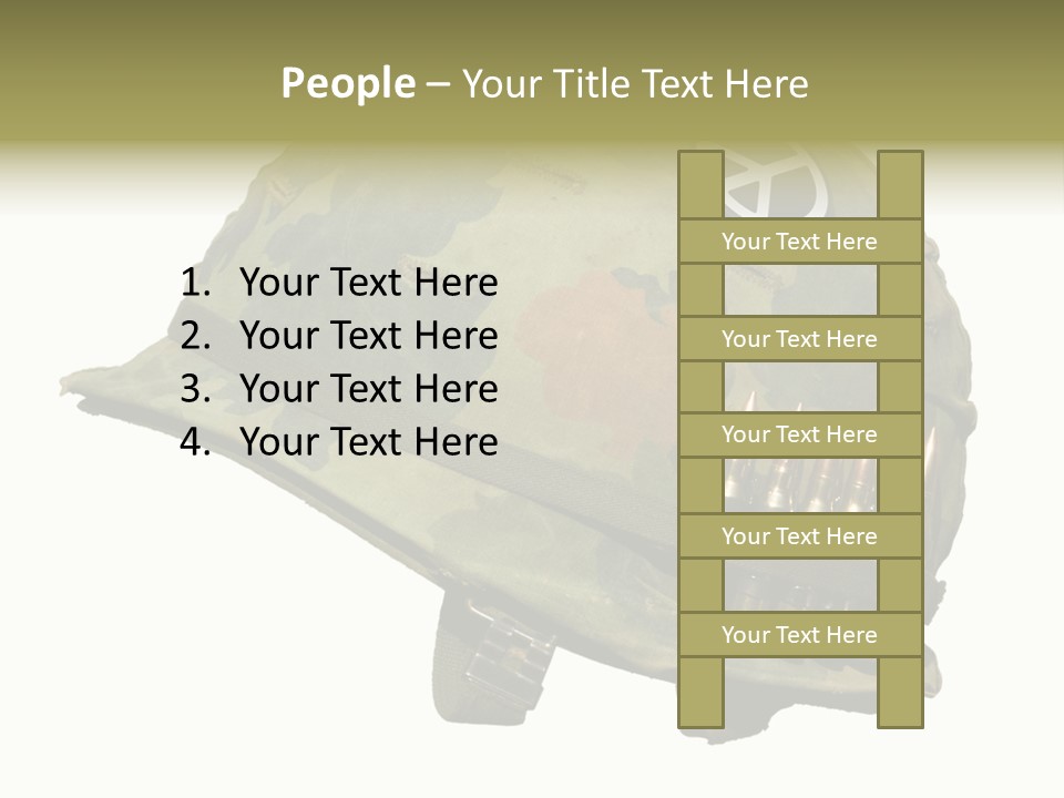 Peace White Tatty PowerPoint Template