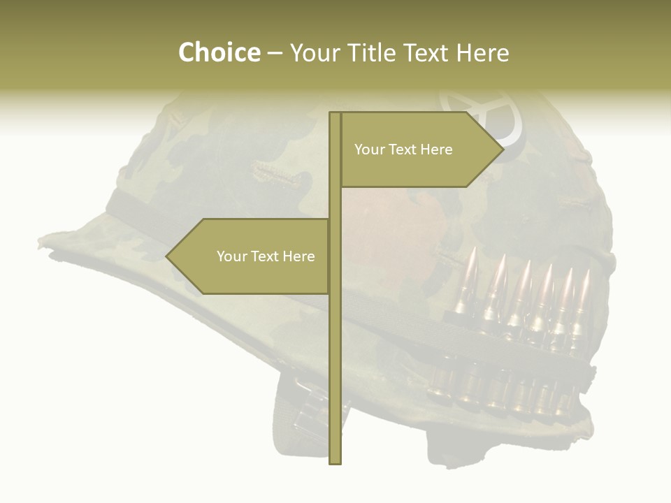 Peace White Tatty PowerPoint Template