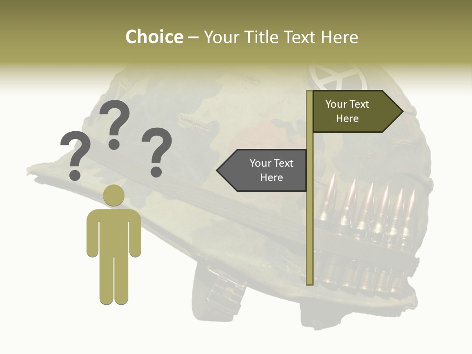 Peace White Tatty PowerPoint Template