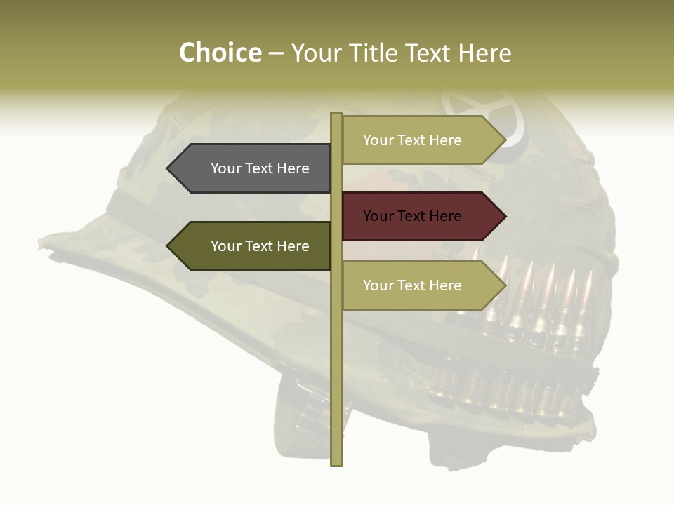 Peace White Tatty PowerPoint Template