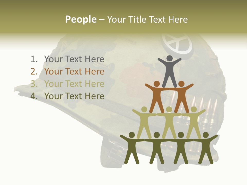 Peace White Tatty PowerPoint Template