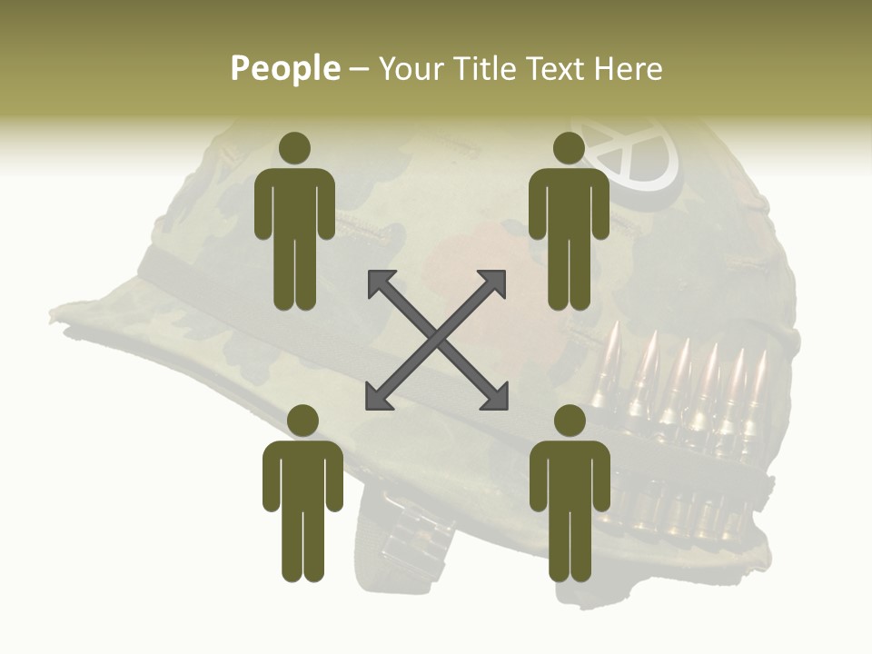 Peace White Tatty PowerPoint Template