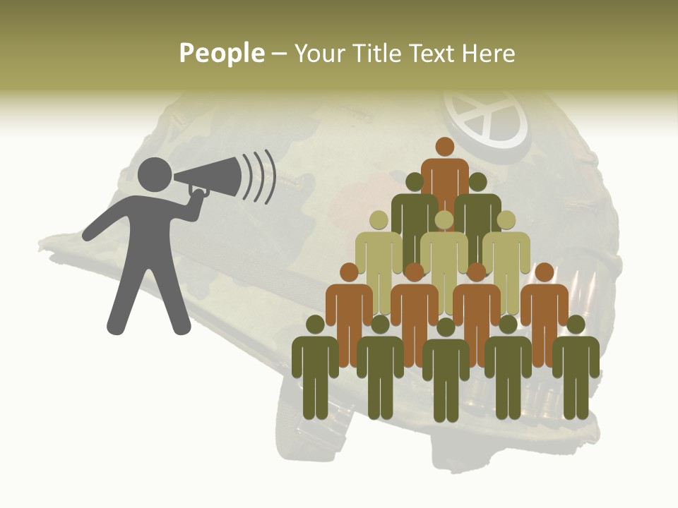 Peace White Tatty PowerPoint Template