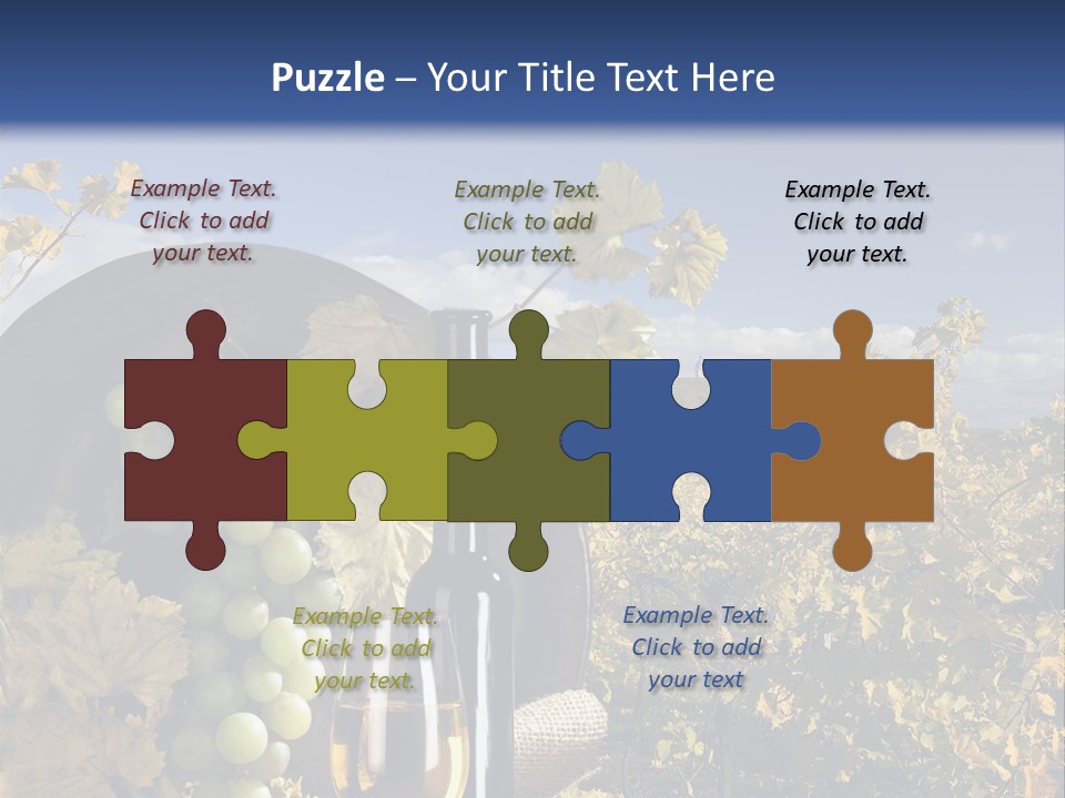 White Yard Sky PowerPoint Template