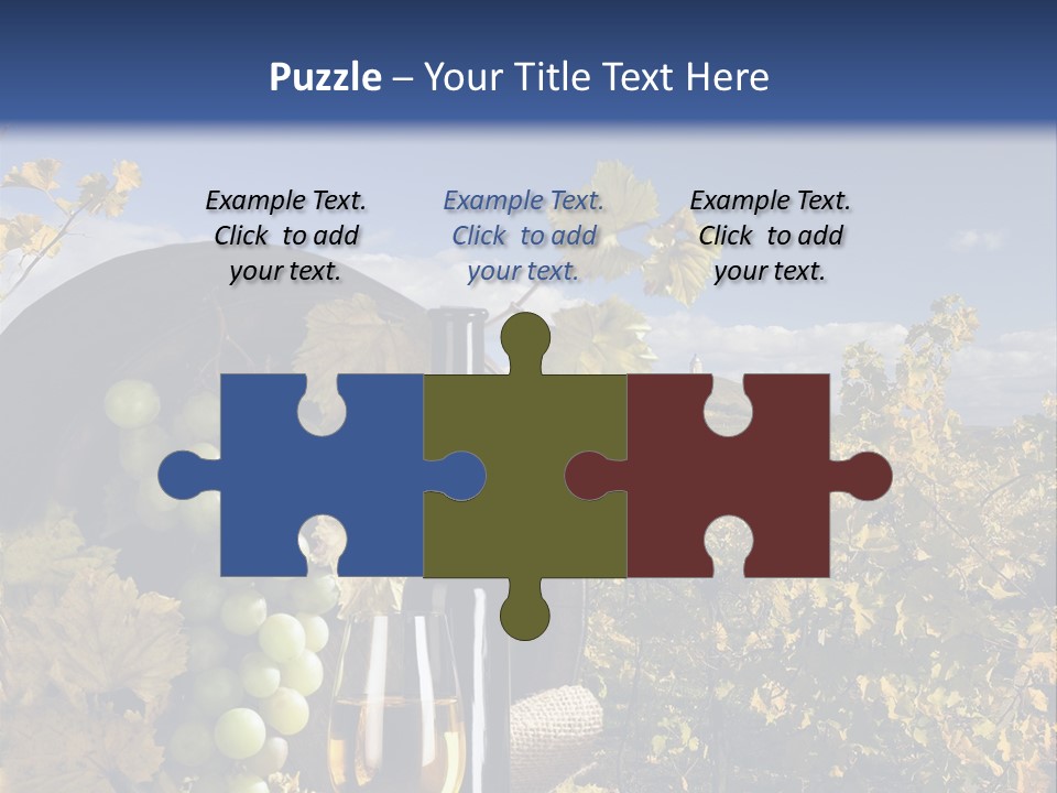 White Yard Sky PowerPoint Template