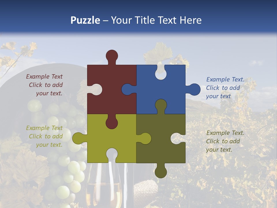 White Yard Sky PowerPoint Template