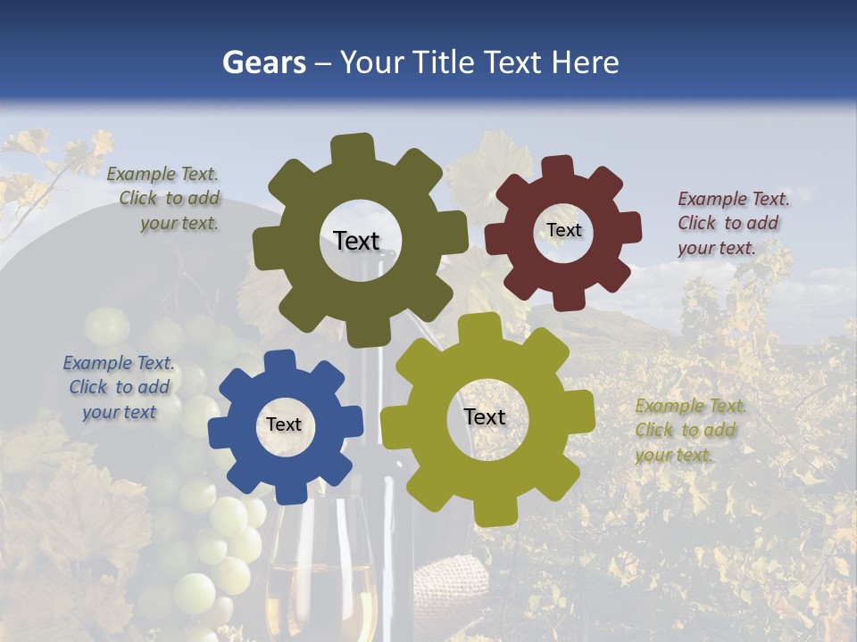 White Yard Sky PowerPoint Template