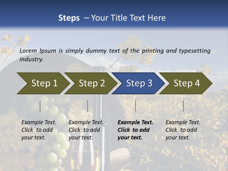 White Yard Sky PowerPoint Template