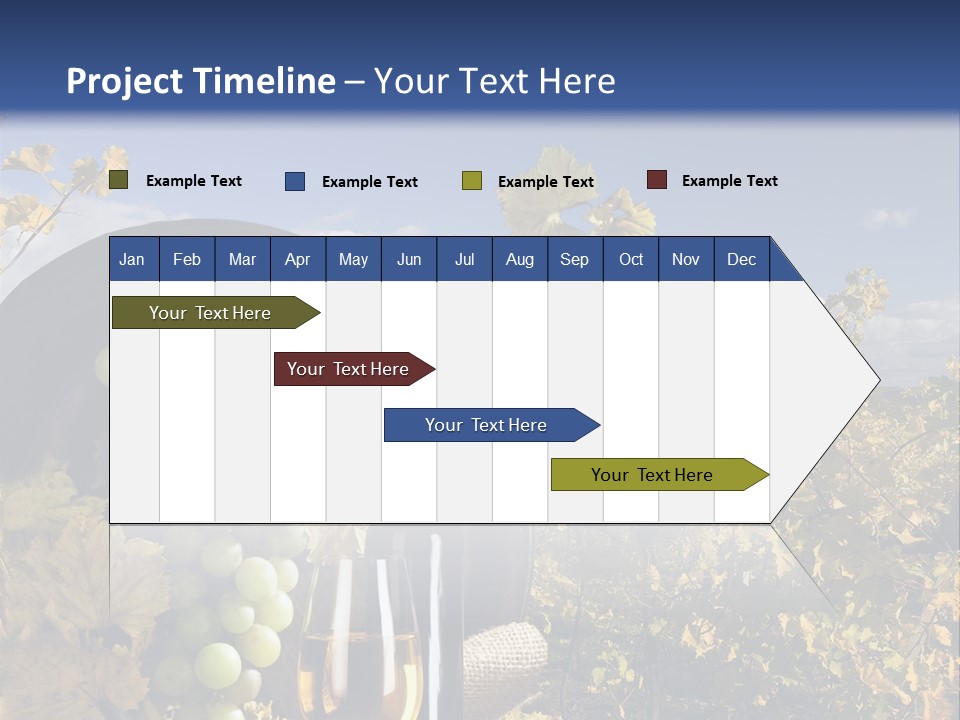 White Yard Sky PowerPoint Template