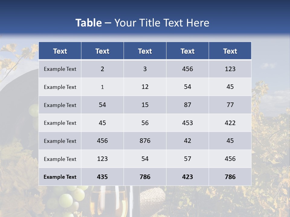 White Yard Sky PowerPoint Template