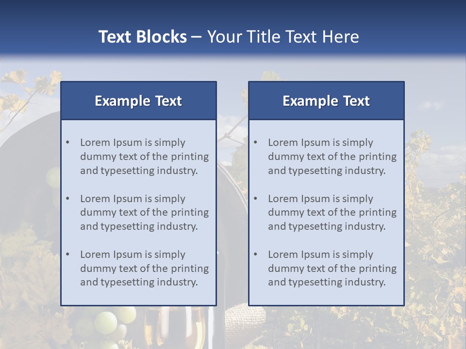 White Yard Sky PowerPoint Template