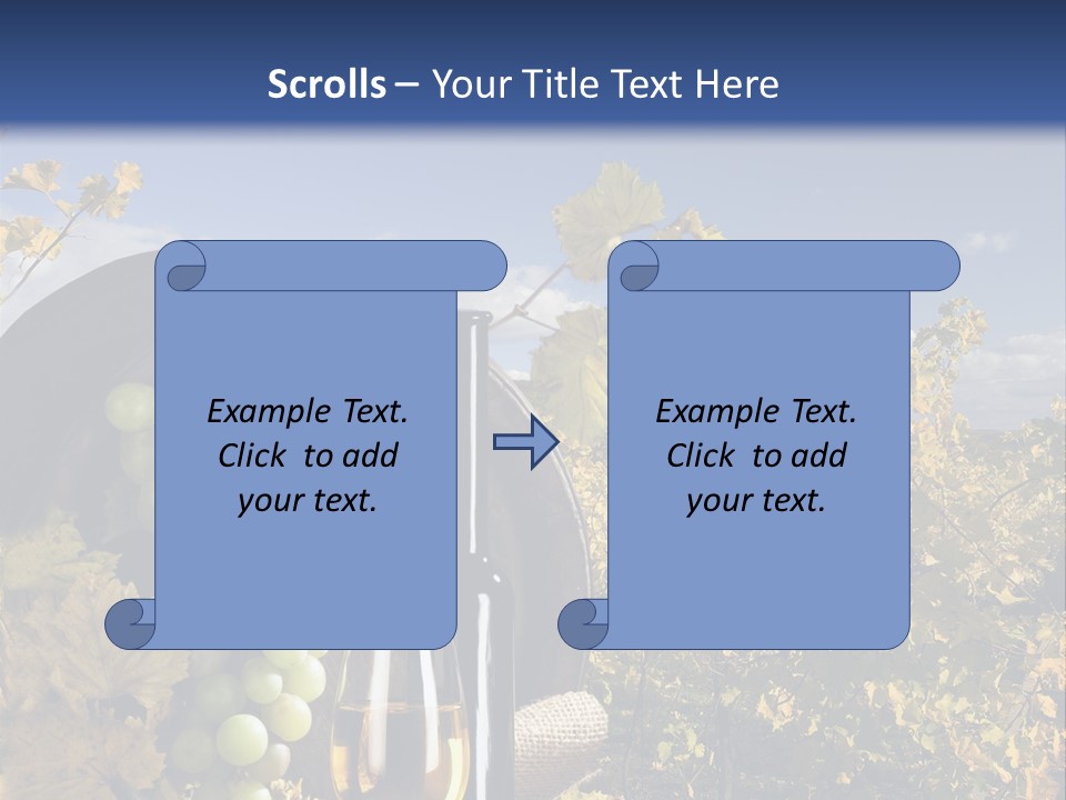 White Yard Sky PowerPoint Template