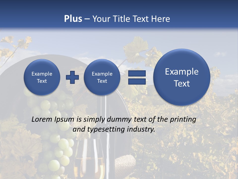 White Yard Sky PowerPoint Template