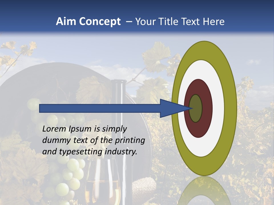 White Yard Sky PowerPoint Template