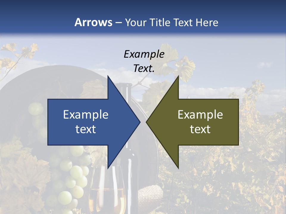 White Yard Sky PowerPoint Template