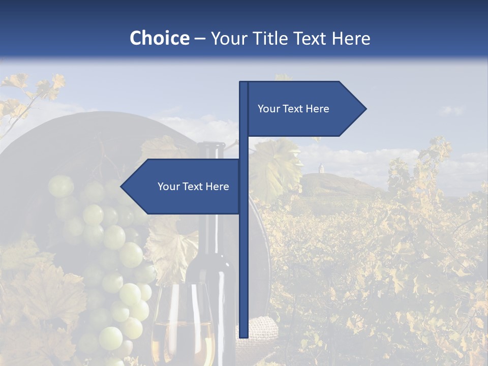 White Yard Sky PowerPoint Template