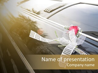 Rose Evening Door PowerPoint Template