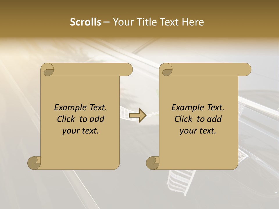 Rose Evening Door PowerPoint Template